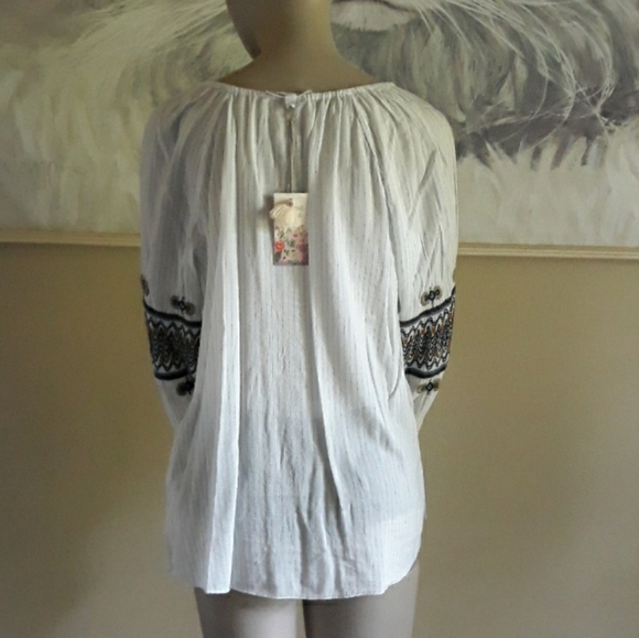 Johnny Was women’s Amika Peasant boho Blouse size Small - Picture 5 of 14